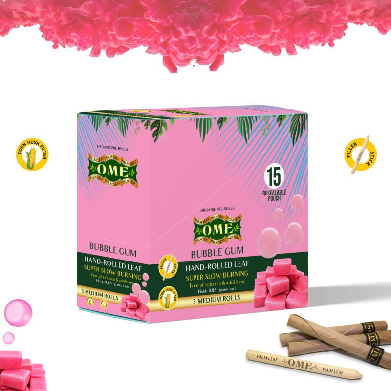 Box of 45 MEDIUM Wraps - Bubblegum Flavor