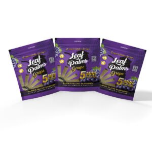 3 PACKS LEAF PALMS MINI SIZE GRAPE "15 COUNT"