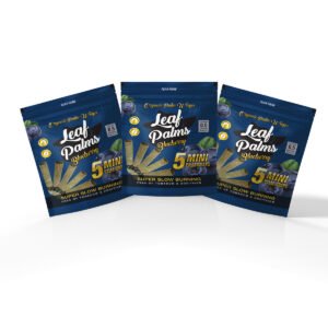 3 PACKS LEAF PALMS MINI SIZE BLUEBERRY "15 COUNT"