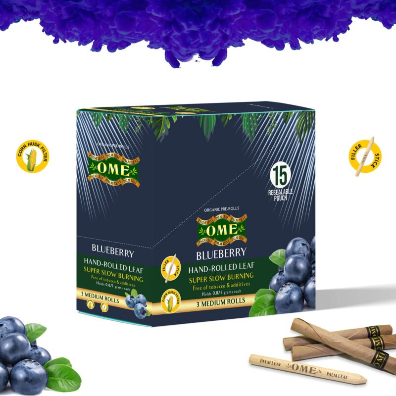 Box of 45 MEDIUM Wraps - Blueberry Flavor