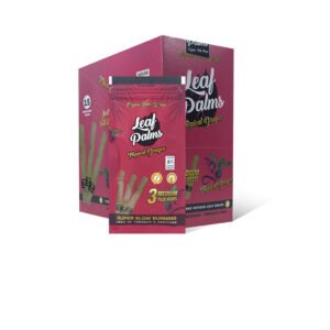 BOX OF LEAF PALMS STRAWBERRY SLIM SIZE "45 COUNT"