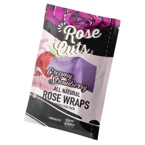 PURPLE CREAMY STRAWBERRY ROSECUT WRAPS  - SINGLE POUCH