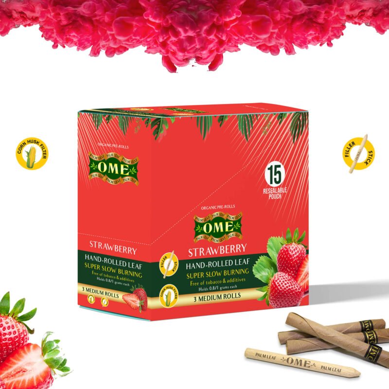 Box of 45 MEDIUM Wraps - Strawberry Flavor