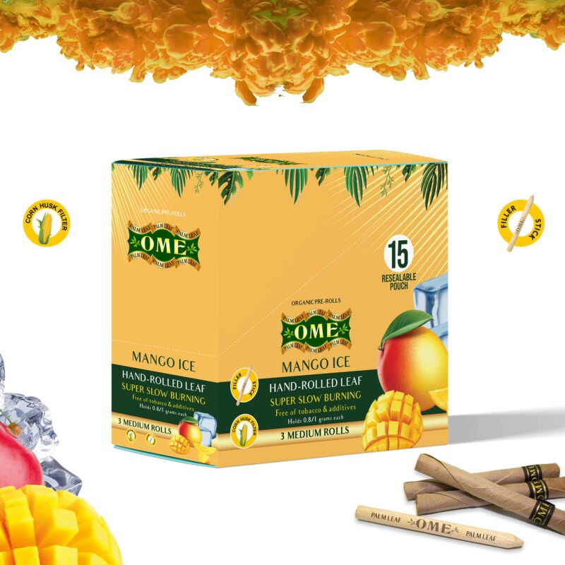 Box of 45 MEDIUM Wraps - Mango Ice Flavor